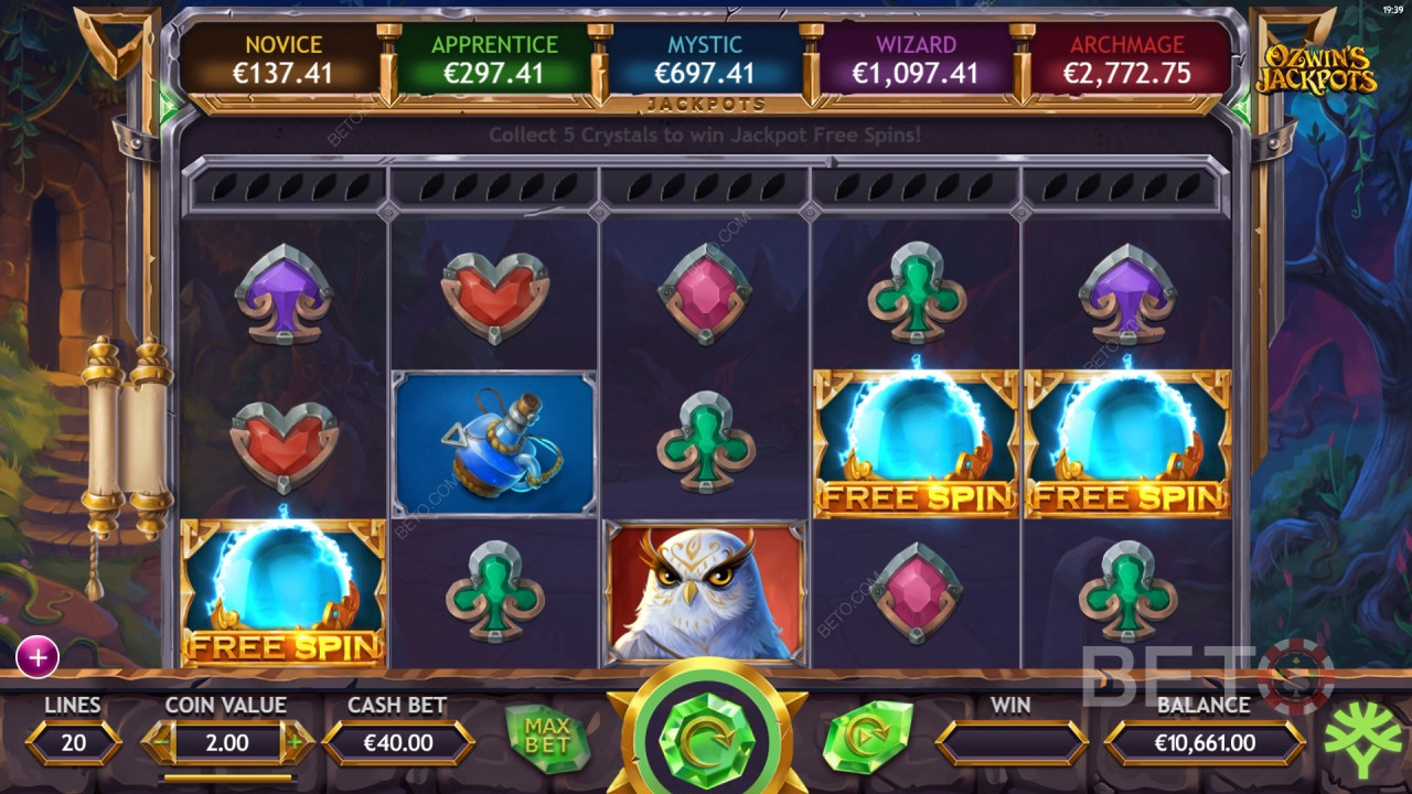 Огляд джекпотів Ozwin від BETO Slots