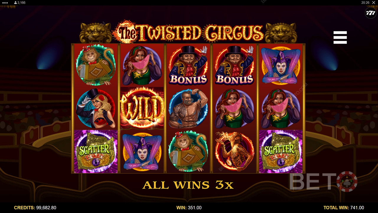 Twisted Circus: ігровий автомат онлайн, який варто спробувати?