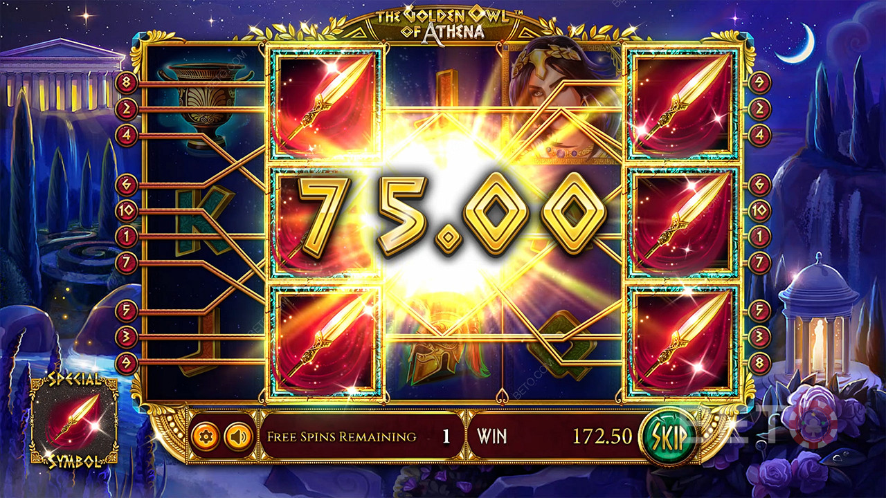 Огляд The Golden Owl Of Athena від BETO Slots