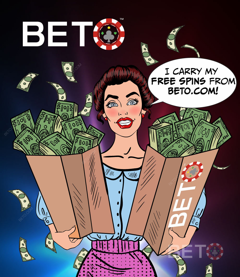 Отримуйте фріспіни та грошові обертання в казино від BETO.com