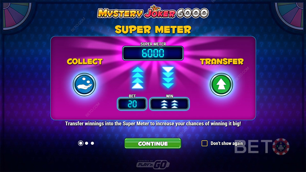 Особливості бонусу пояснюються в Mystery Joker 6000 від Play