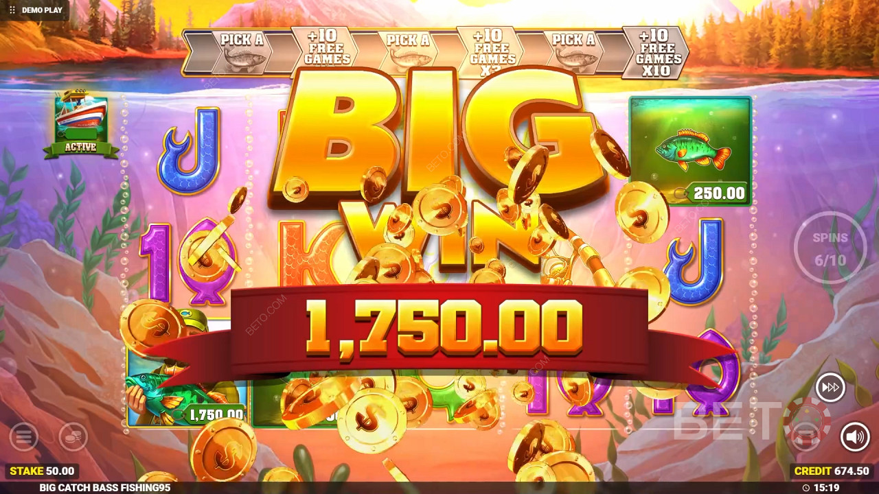 Огляд риболовлі на окуня з великим уловом від BETO Slots
