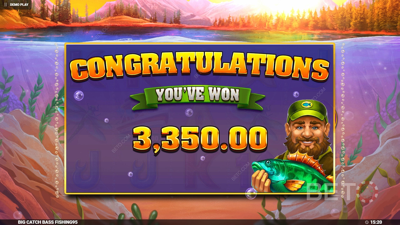 Виграйте 4 000-кратну ставку в онлайн-слоті Big Catch Bass Fishing у Big Catch Bass!