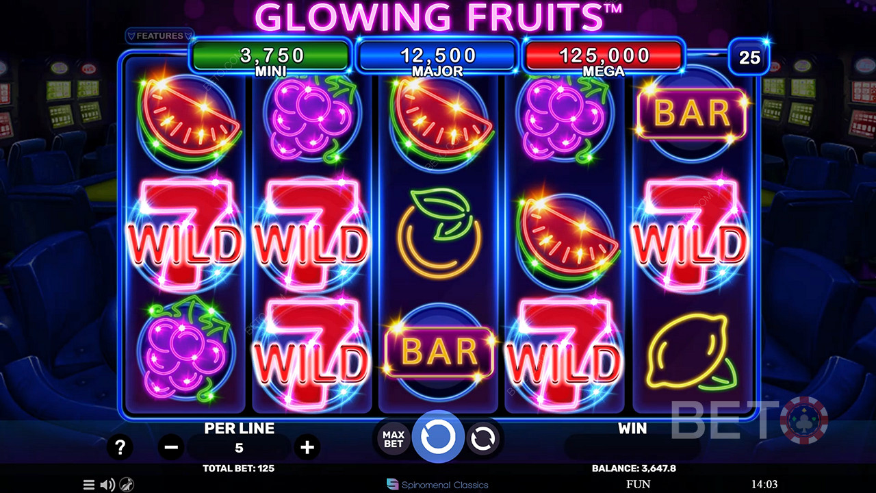 Glowing Fruits Грати Безкоштовно