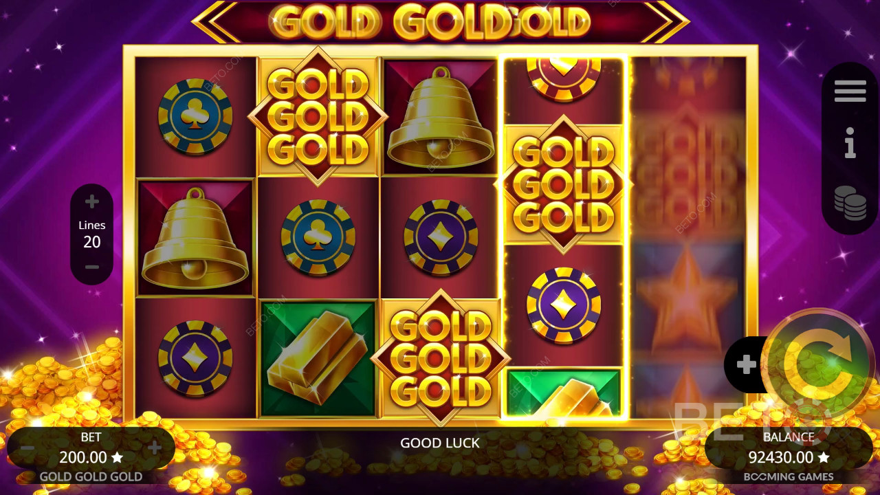 Огляд Gold Gold Gold від BETO Slots