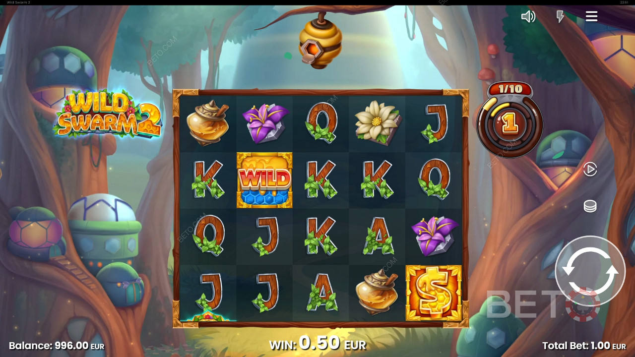 Виграйте 10 000 разів більше вашої ставки в слоті Wild Swarm 2