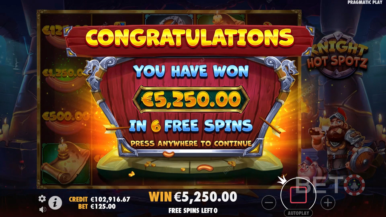 Виграйте у 2 000 разів більше вашої ставки в онлайн-слоті Knight Hot Spotz!