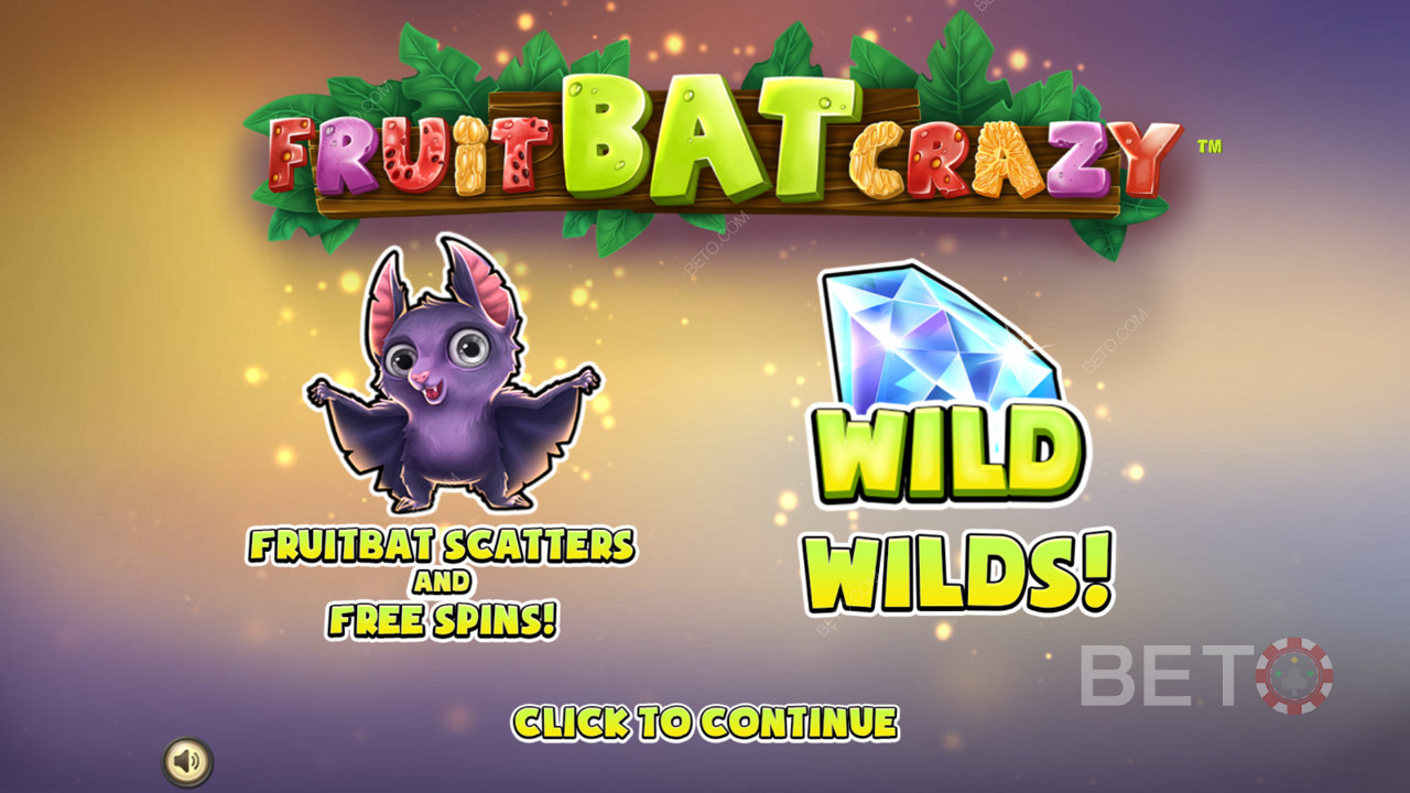 Вступний екран Fruit Bat Crazy