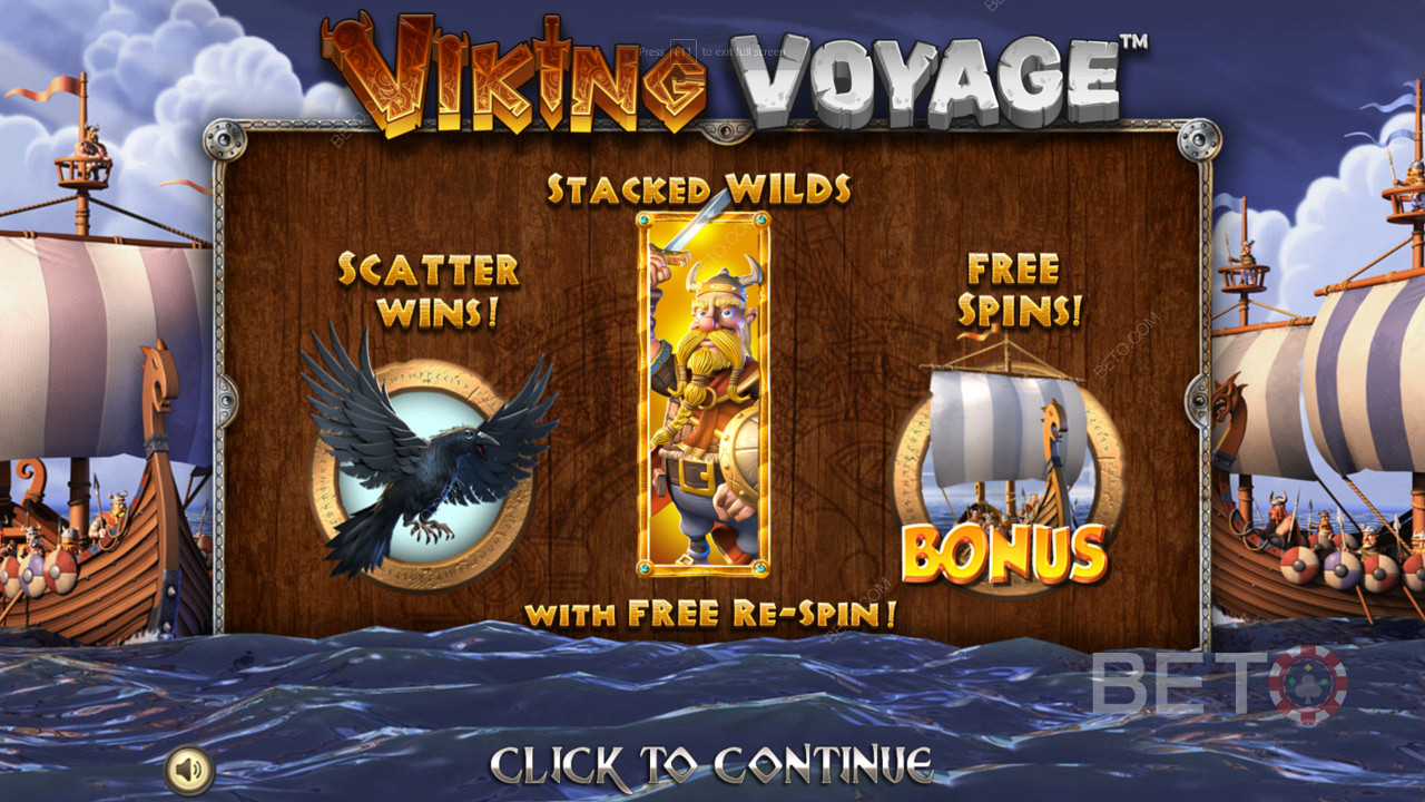 Насолоджуйтеся кількома потужними бонусними функціями та безкоштовними обертаннями в слоті Viking Voyage