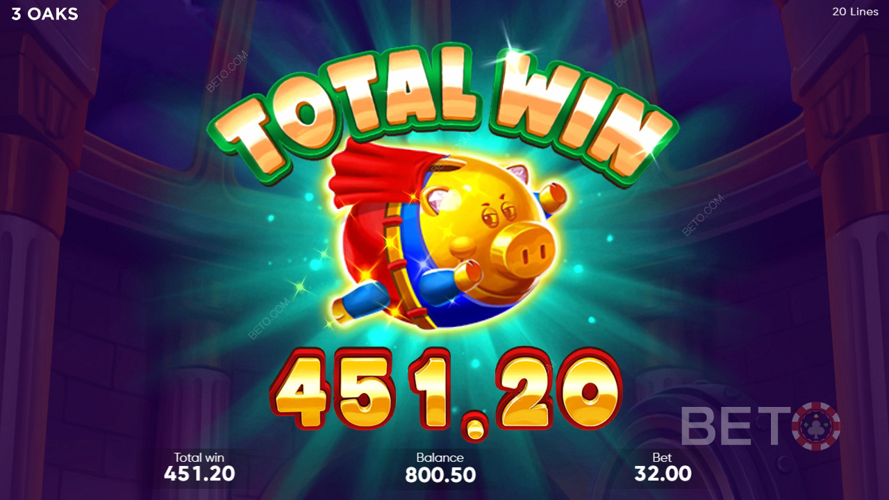 Виграйте 6 750 разів більше вашої ставки в онлайн-слоті Super Sticky Piggy!