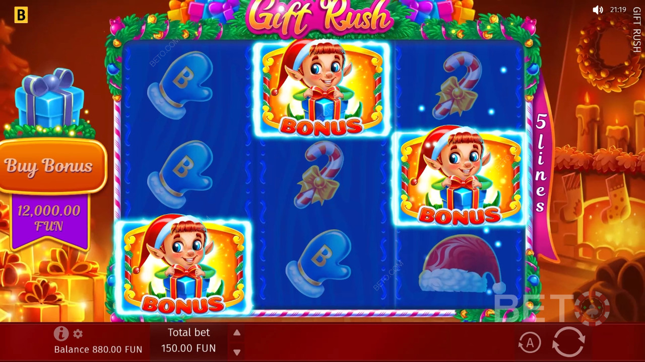 Огляд Gift Rush від BETO Slots