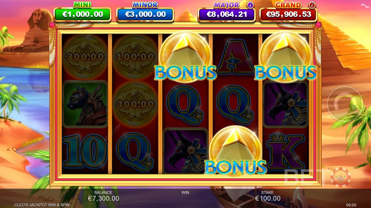 Cleo's Jackpot Win & Spin Грати Безкоштовно