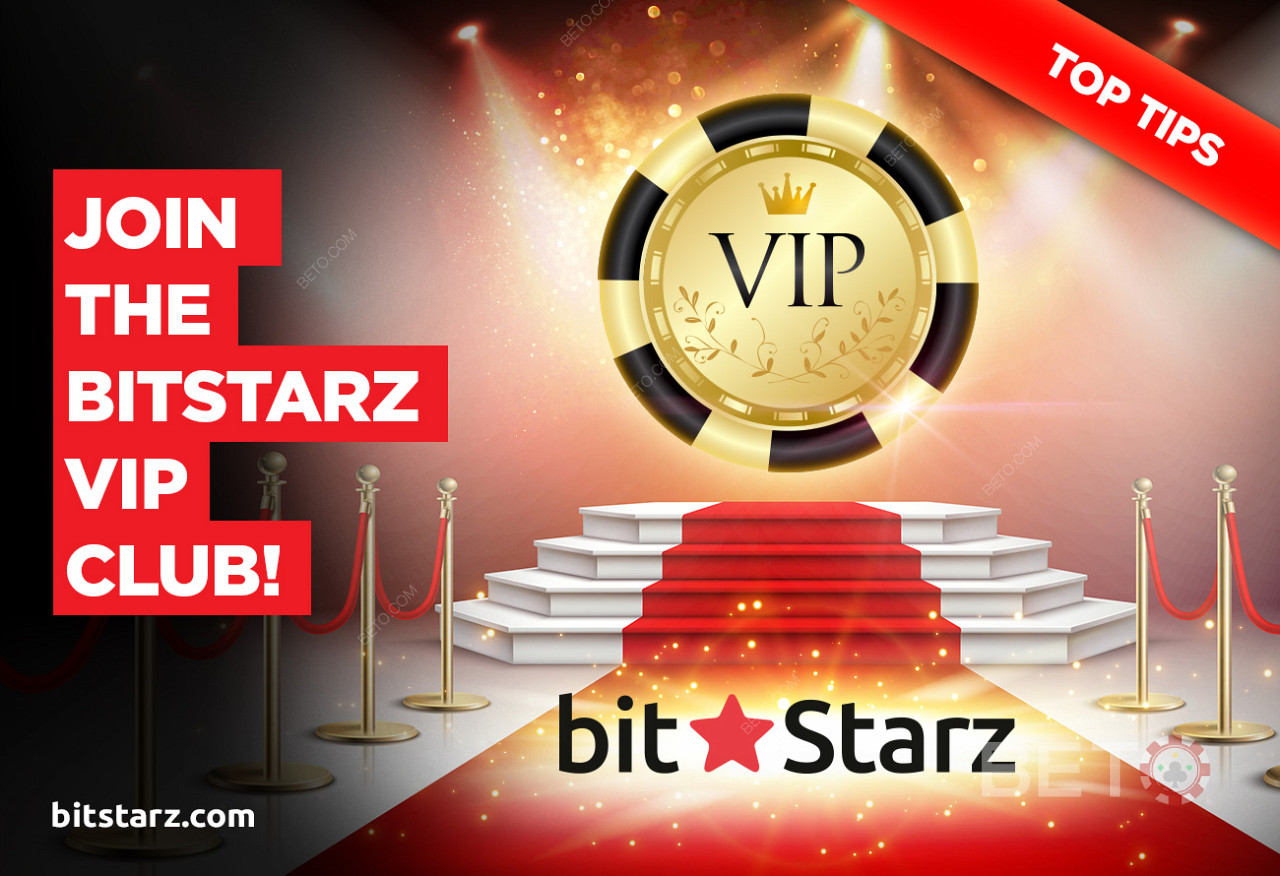 Станьте VIP-учасником за посиланням BitStarz