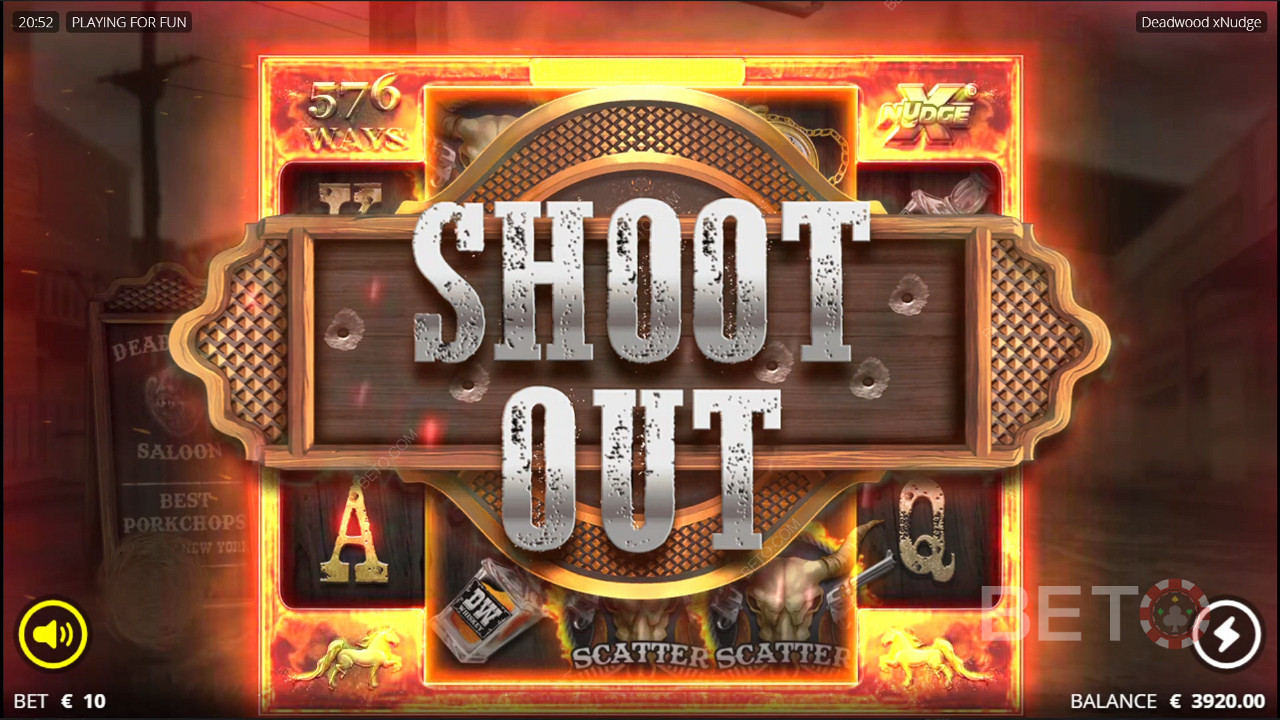 Deadwood Бонусна гра з безкоштовними обертаннями, Shoot Out