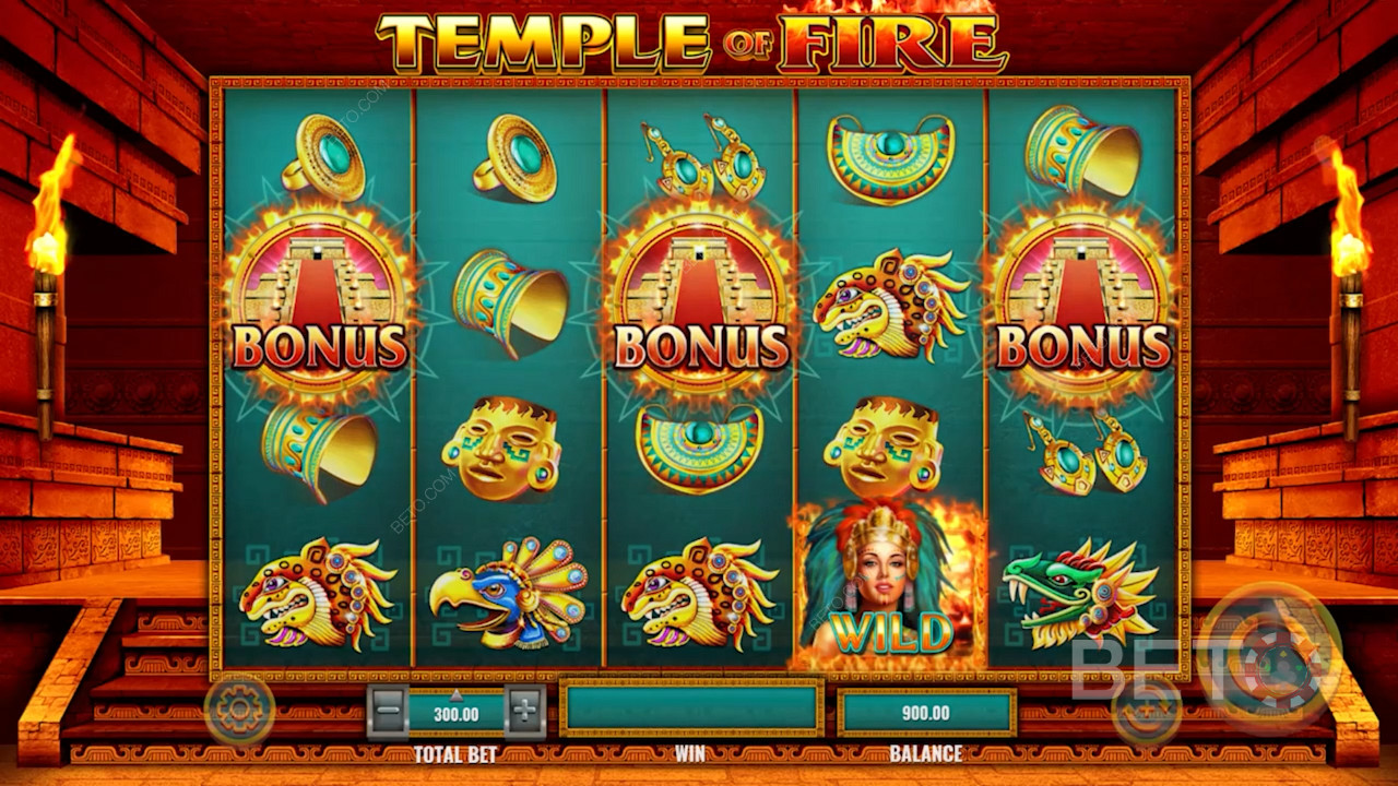 Зразок ігрового процесу - Temple of Fire від IGT