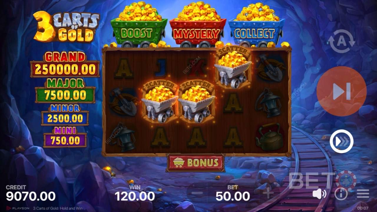 3 Carts of Gold: Hold and Win Грати Безкоштовно