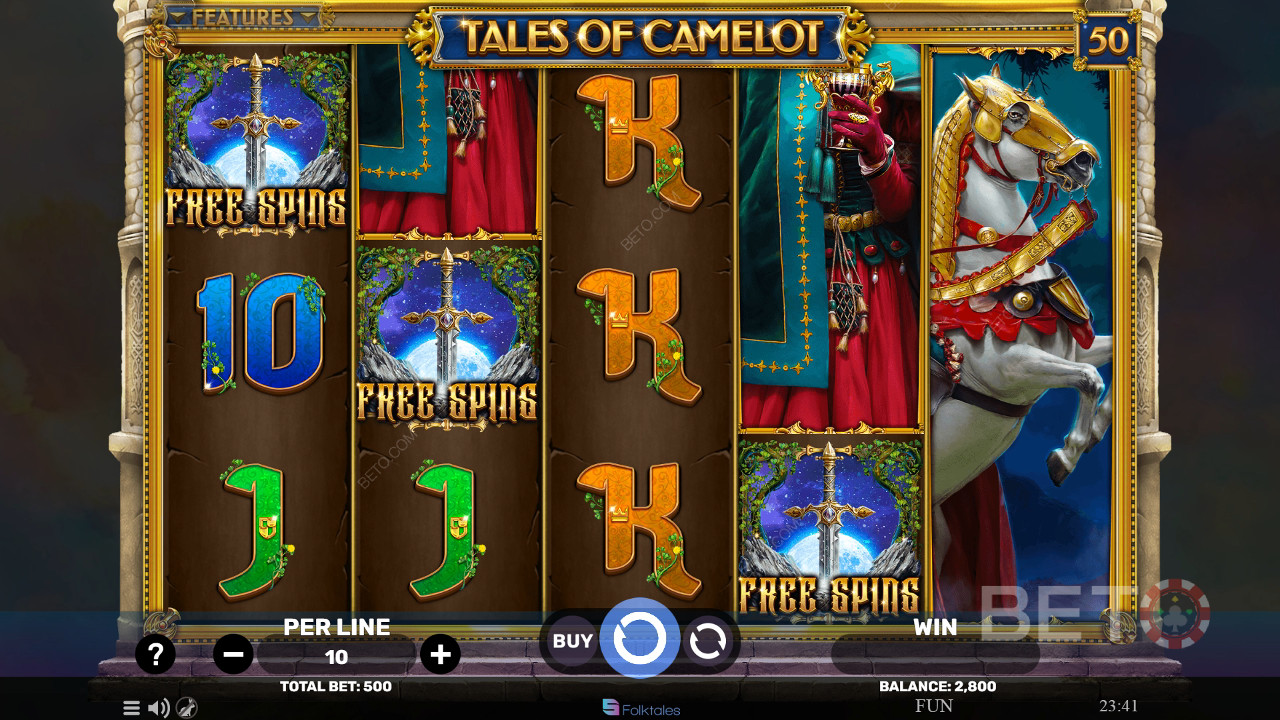 Огляд "Казки Камелота" від BETO Slots