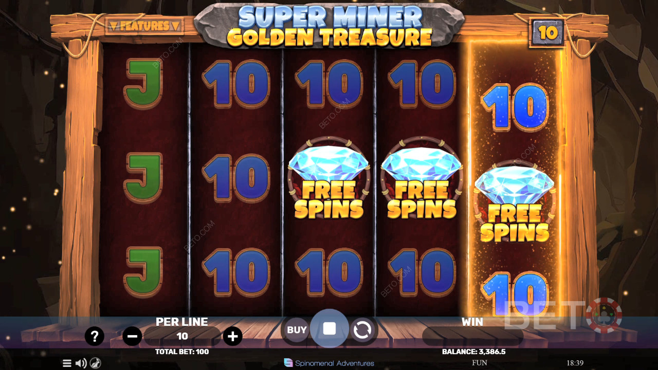 Огляд Super Miner - Golden Treasure від BETO Slots