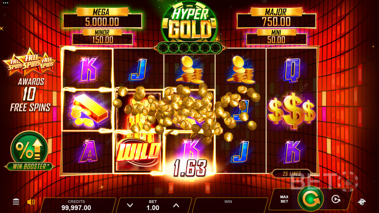 Ви можете виграти до 12,500x вашої ставки в Hyper Gold