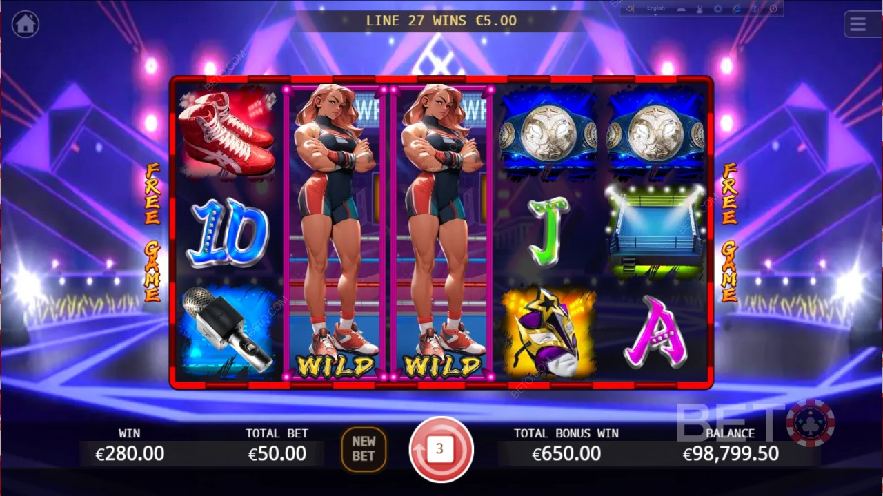 Огляд Wrestling Queen від BETO Slots
