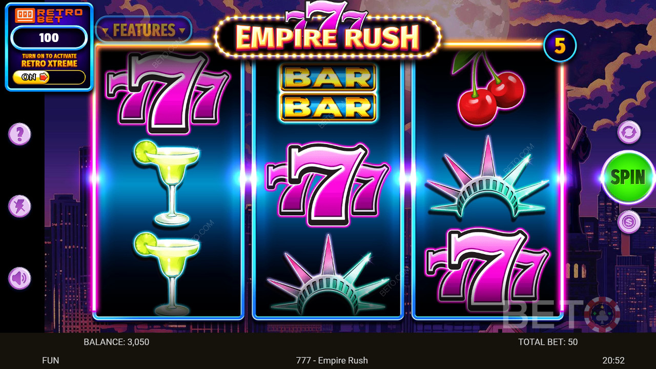 Огляд 777 Empire Rush від BETO Slots
