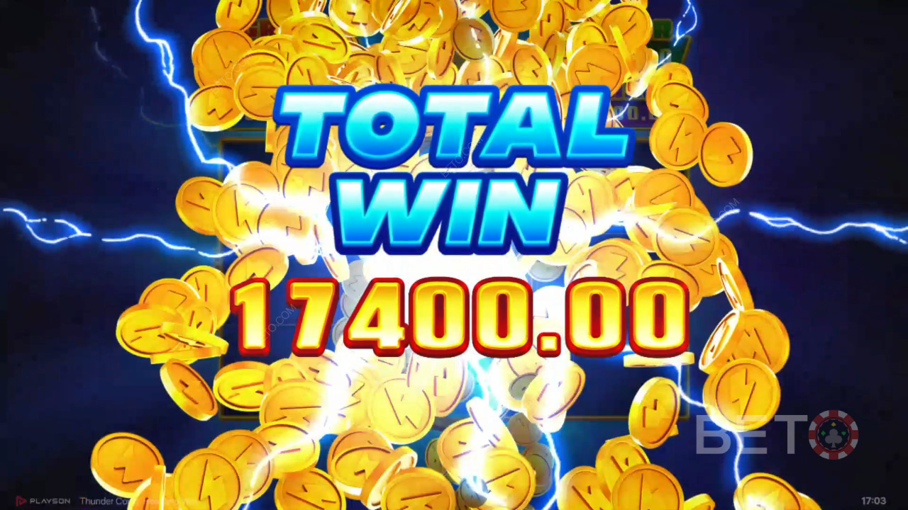 Виграйте 5,150-кратну ставку в онлайн-слоті Thunder Coins!