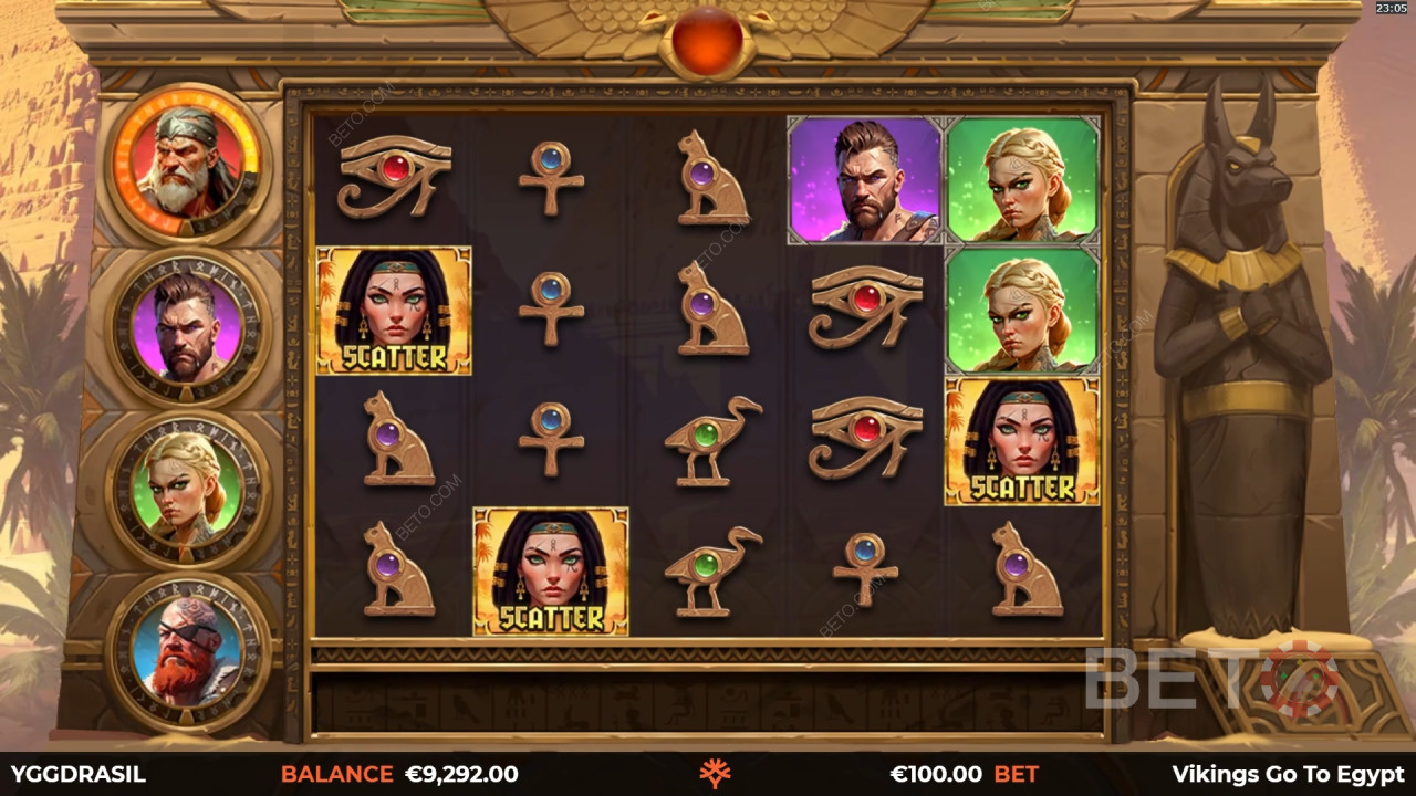 Огляд дикого бою вікінгів у Єгипті від BETO Slots