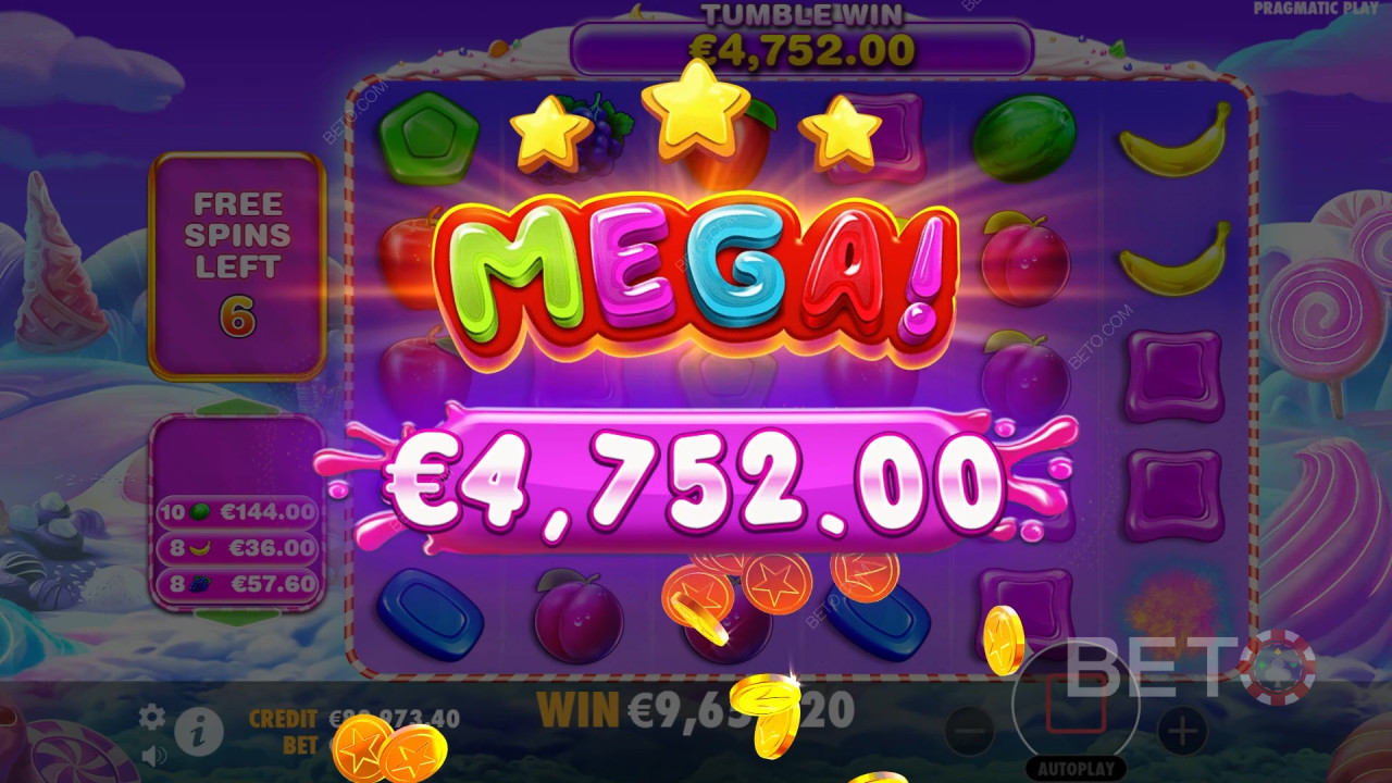 Виграйте 25 000x Вашу ставку в слоті Sweet Bonanza 1000!