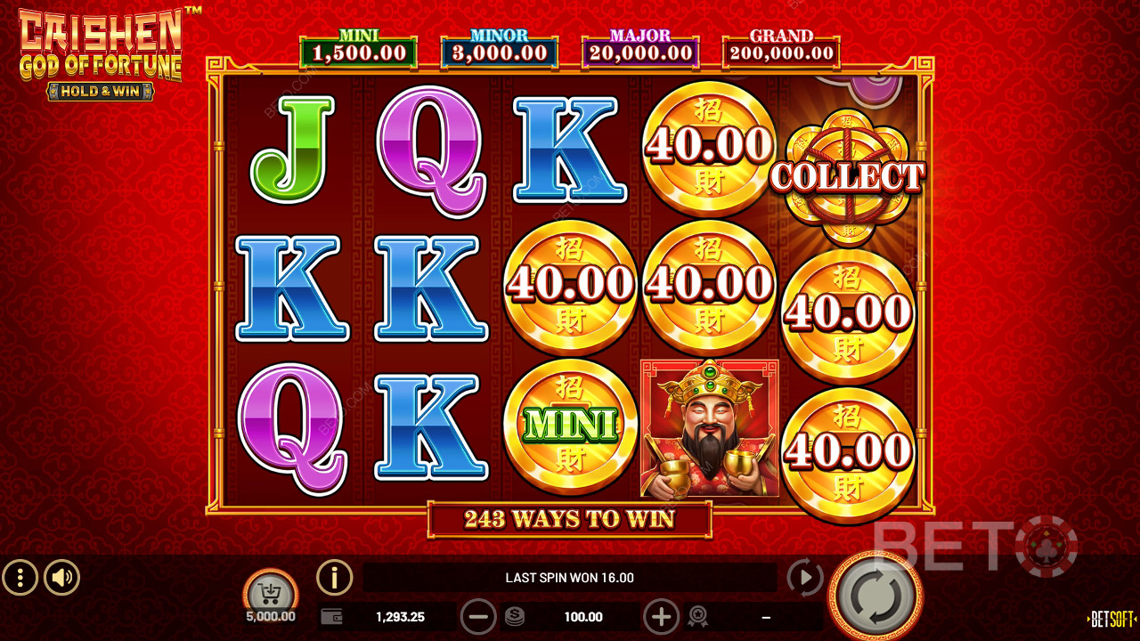 Огляд Caishen God of Fortune від BETO Slots