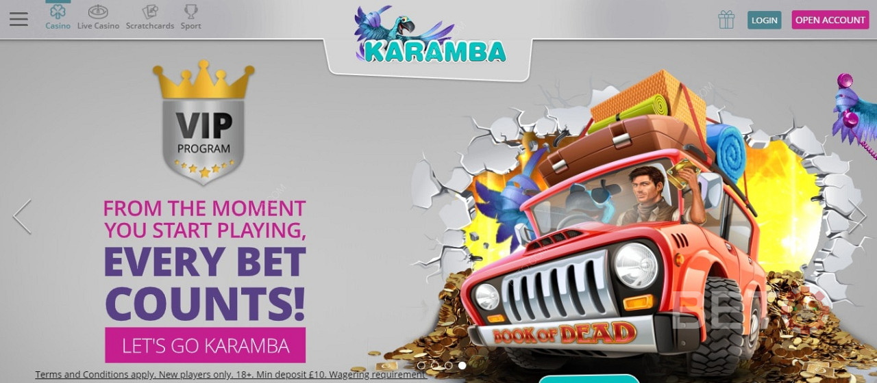 Станьте VIP-учасником за посиланням Karamba