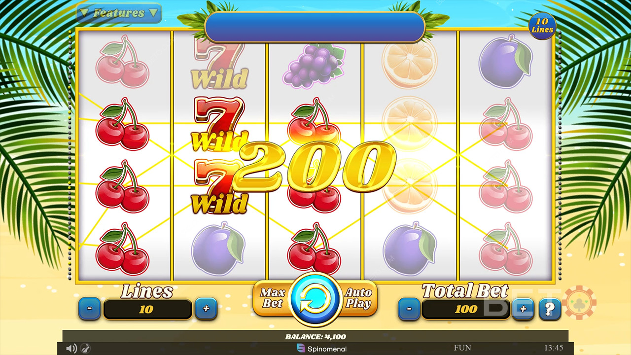 Огляд 100 Juicy Fruits від BETO Slots
