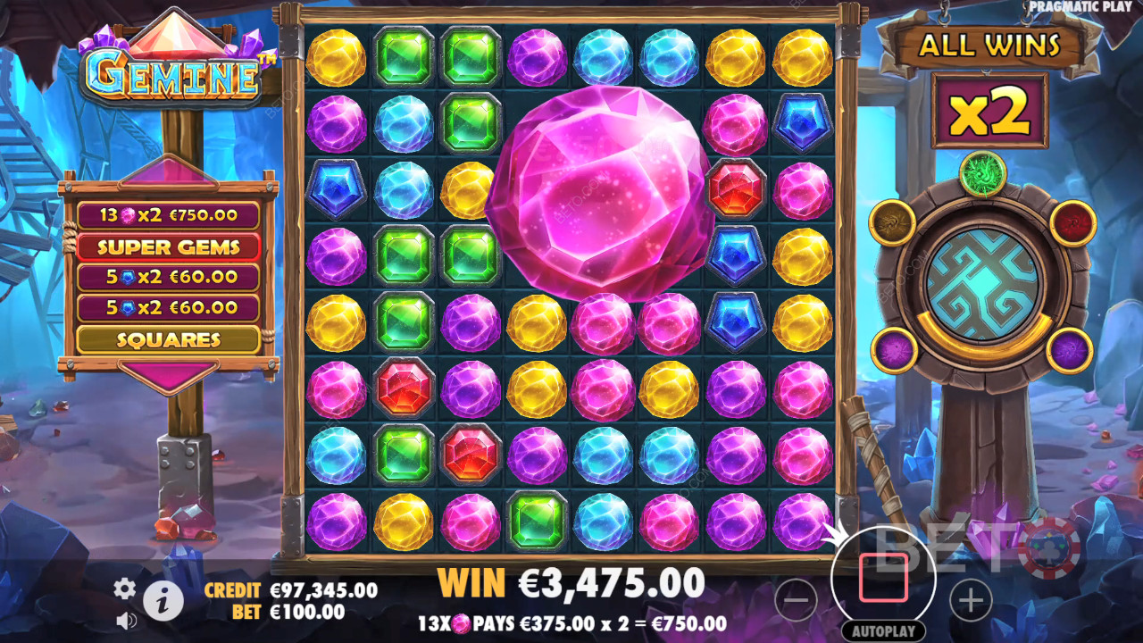 Огляд Gemine від BETO Slots