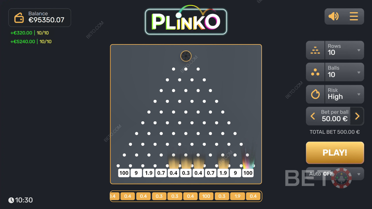 Plinko (Gaming Corps) Грати Безкоштовно