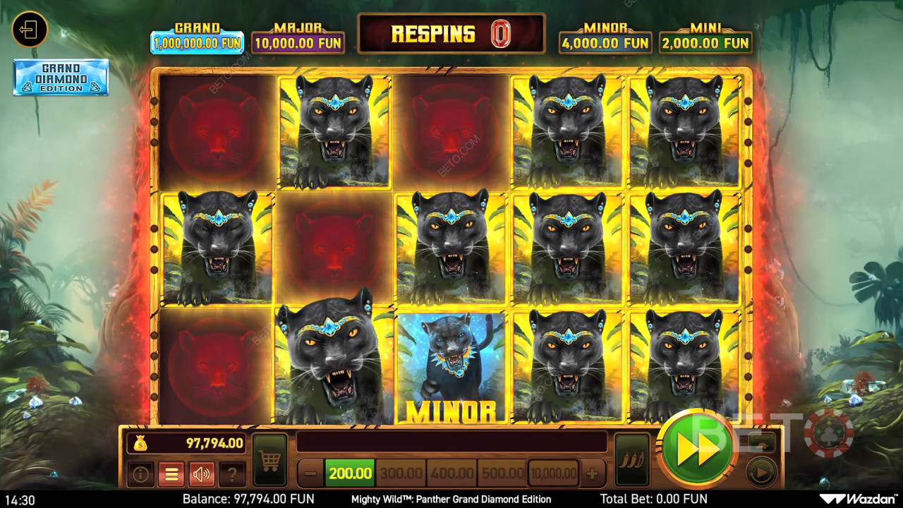 Огляд Mighty Wild: Panther Grand Diamond Edition від BETO Slots