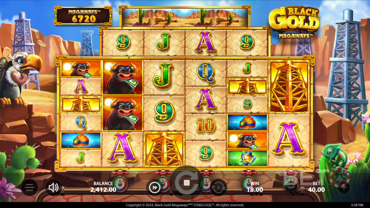 Огляд Black Gold Megaways від BETO Slots