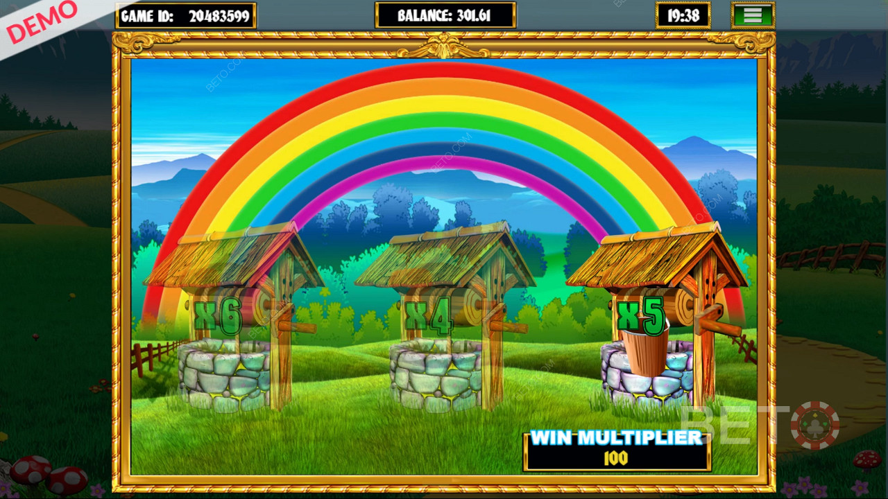Wishing Well Бонус в ігровому автоматі Slingo Rainbow Riches слот