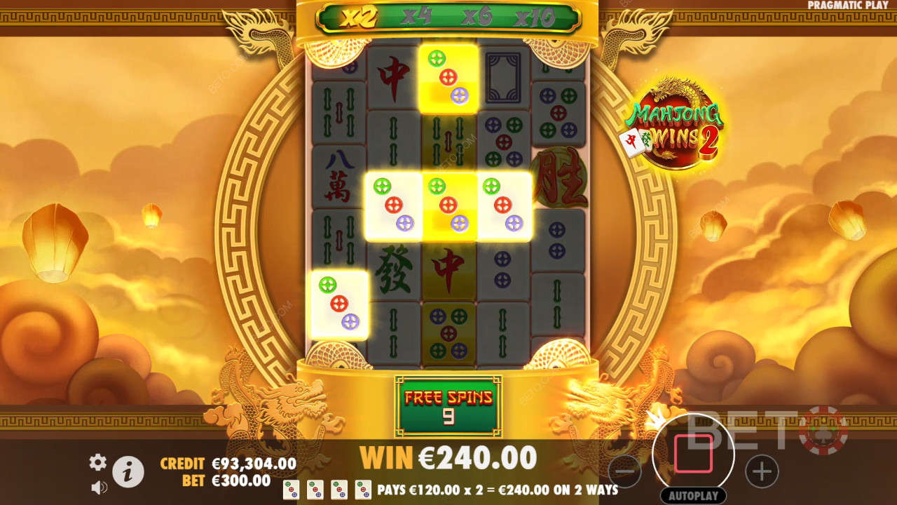 Пояснення бонусних функцій у Mahjong Wins 2 від Pragmatic Play