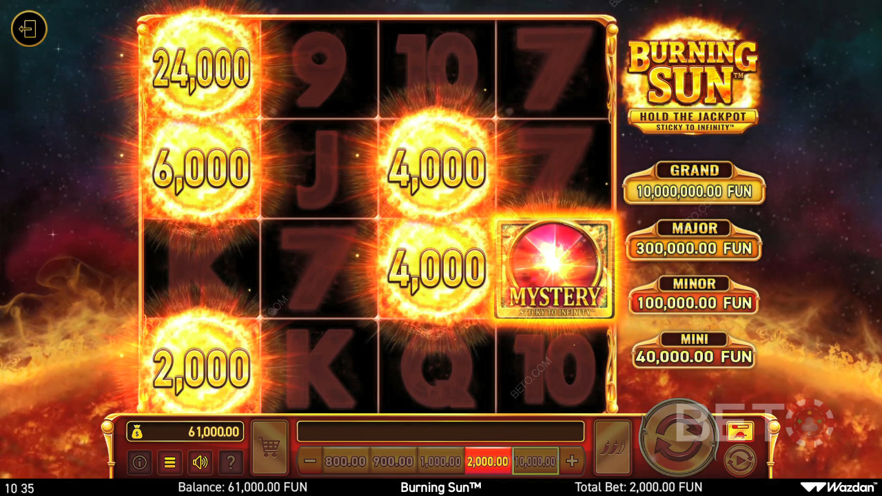 Огляд Burning Sun від BETO Slots