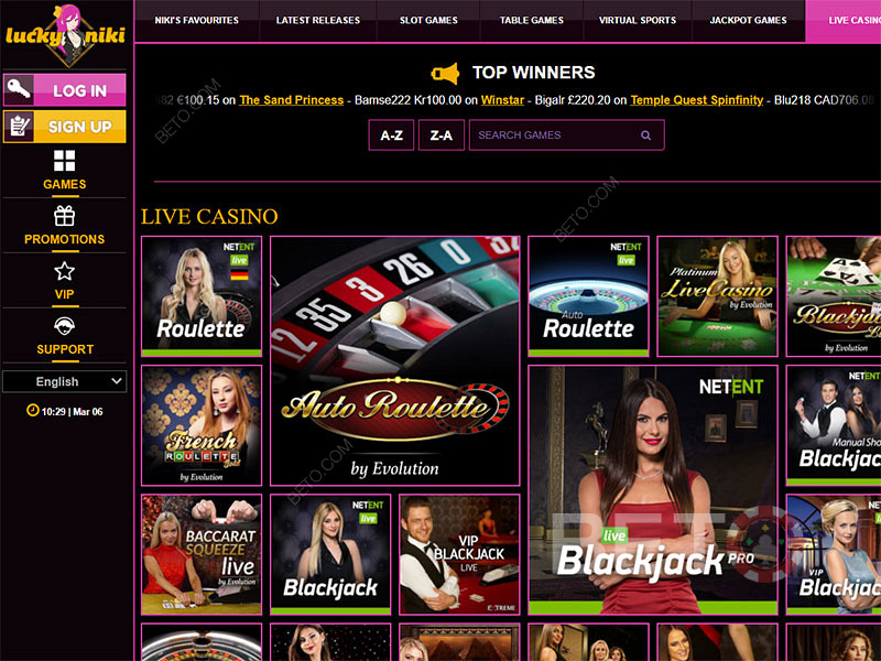 Lucky Niki є одним з найбільш унікальних онлайн-казино. Отримайте бонус на перший депозит.