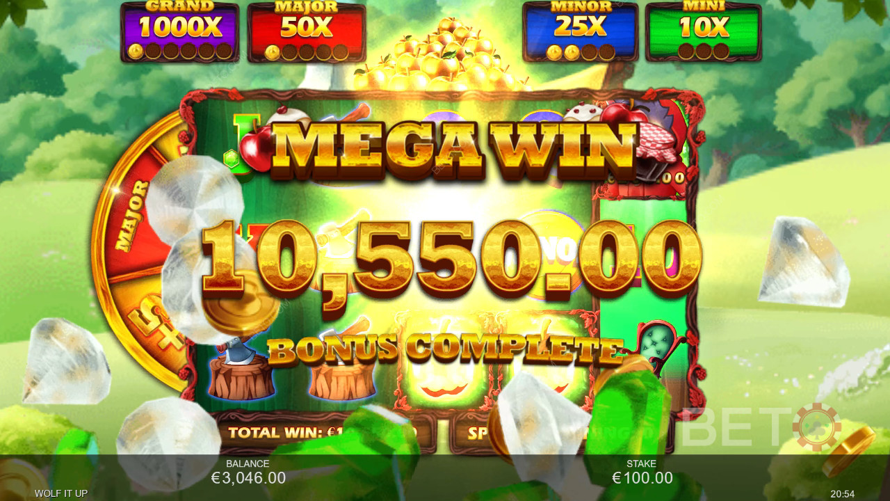 Виграйте 5,000x ставку в ігровому автоматі Wolf It Up!