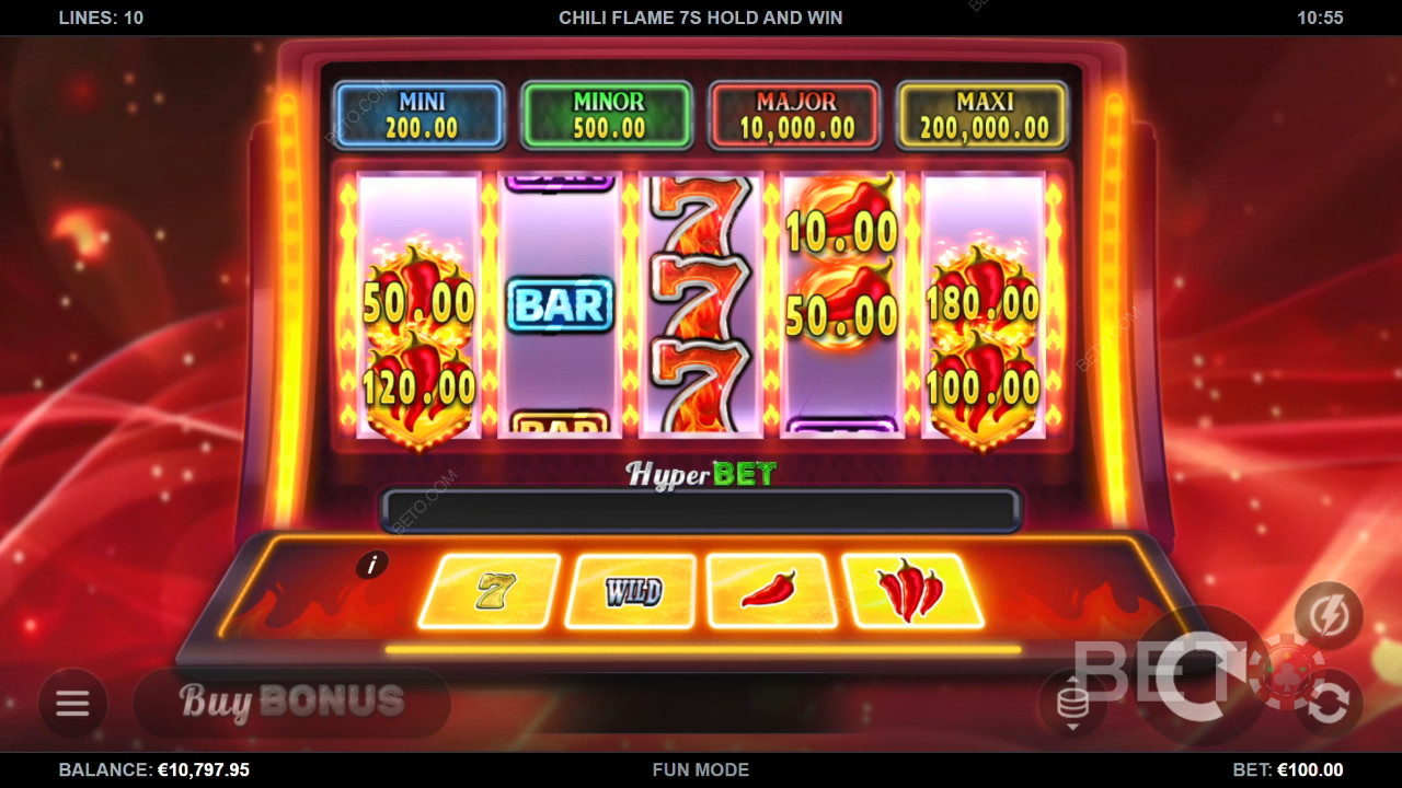 Огляд казино Chili Flame 7s Hold and Win від BETO Slots