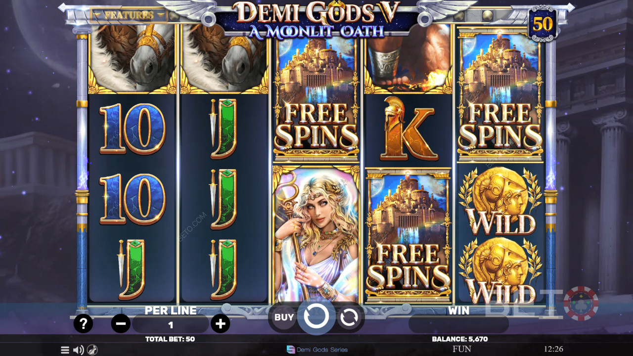 Огляд Demi Gods V - A Moonlit Oath від BETO Slots