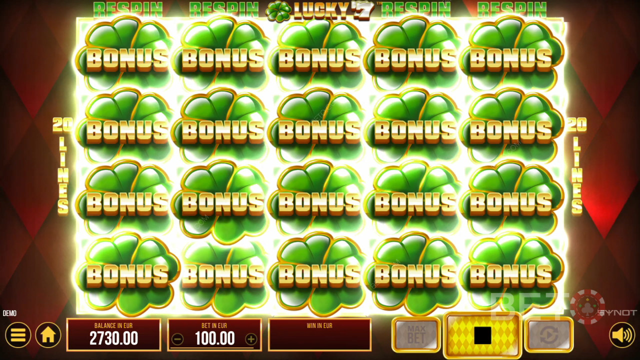 Особливості бонусів у грі Lucky 77 від SYNOT Games