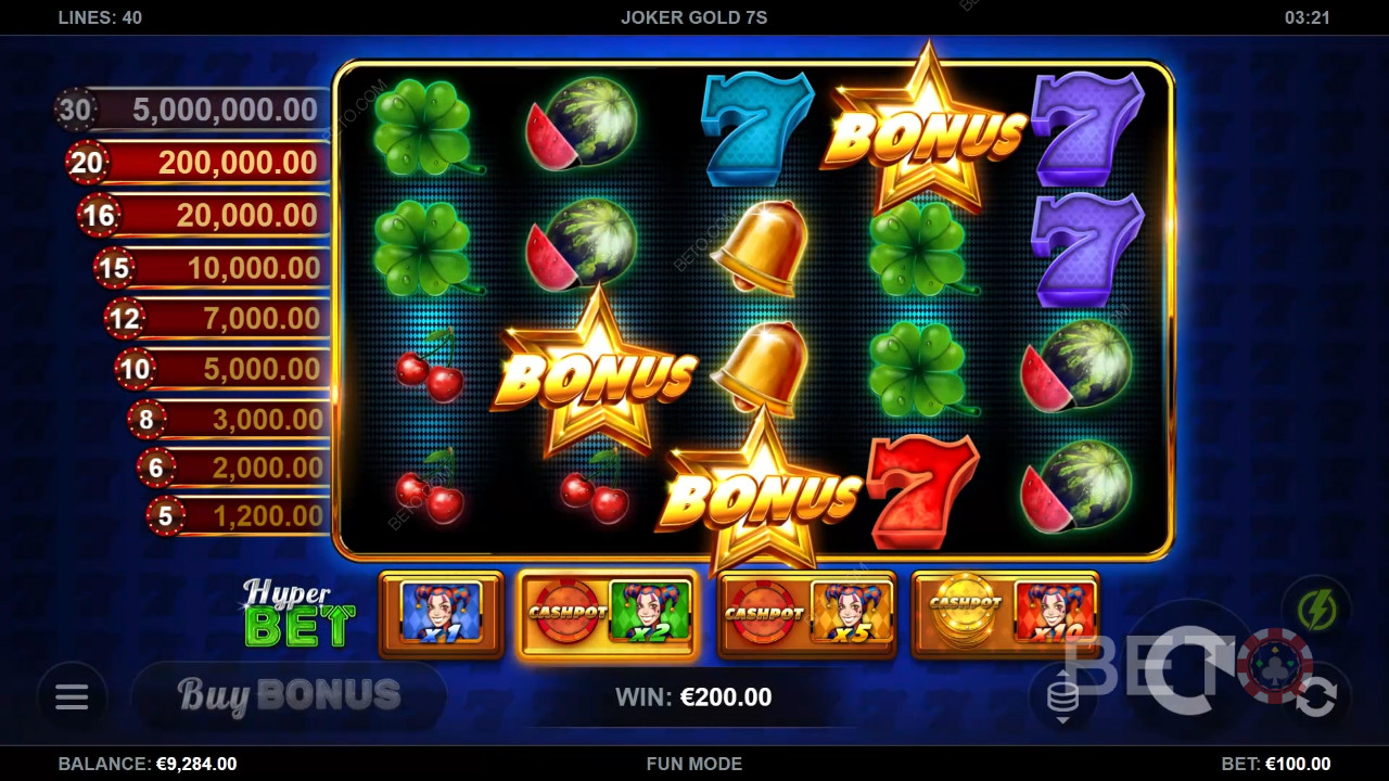 Огляд Joker Gold 7s від BETO Slots