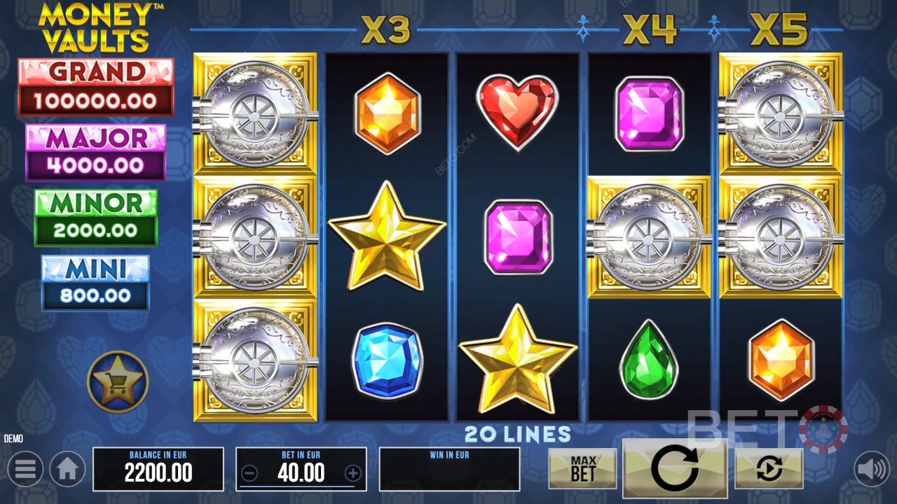 Огляд грошових сховищ від BETO Slots
