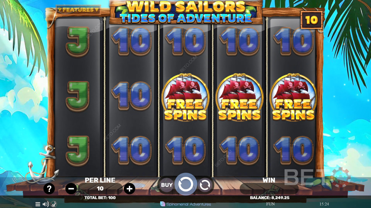 Огляд Wild Sailors - Tides of Adventure від BETO Slots