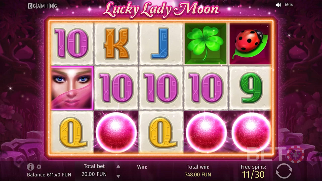 Слот Lucky Lady Moon простий і зрозумілий для більшості новачків