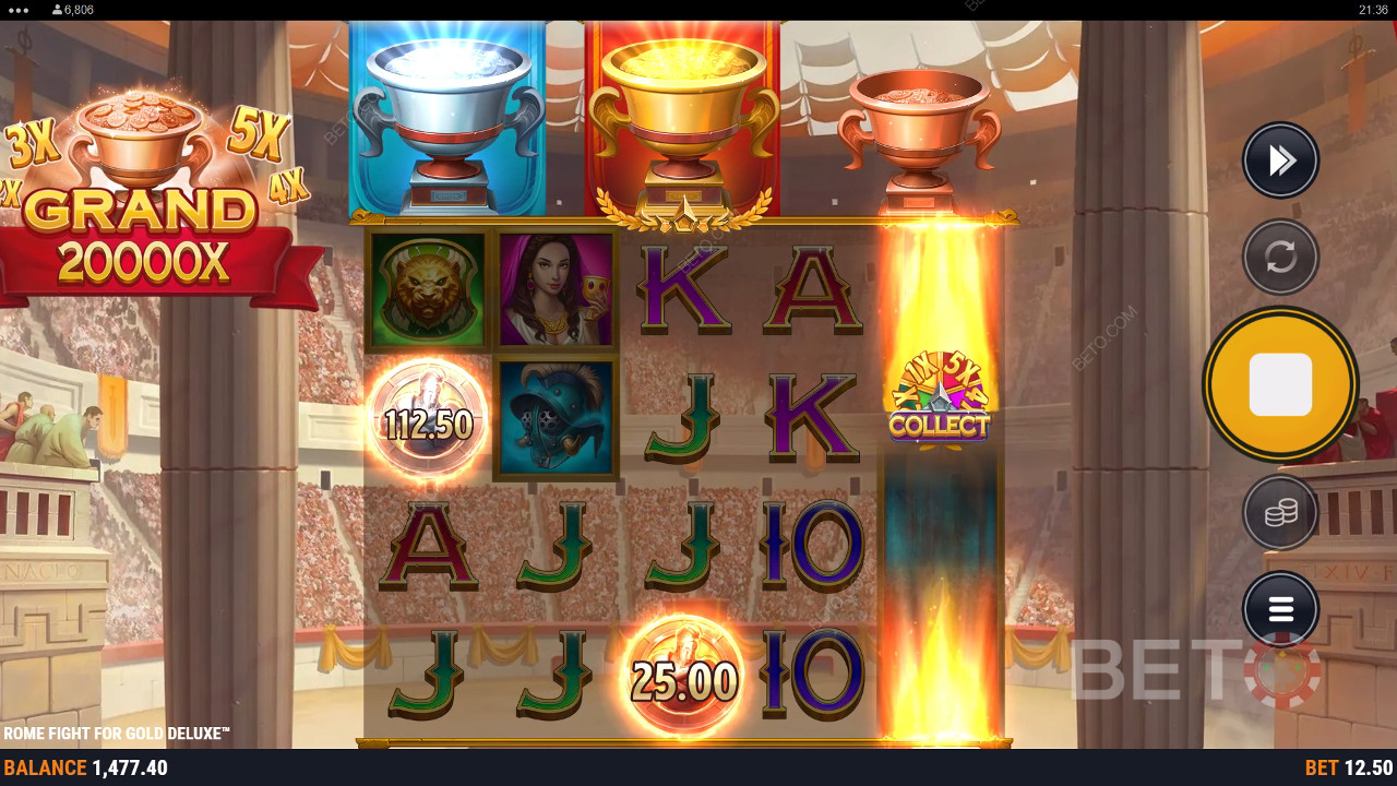 Огляд Rome Fight For Gold Deluxe від BETO Slots