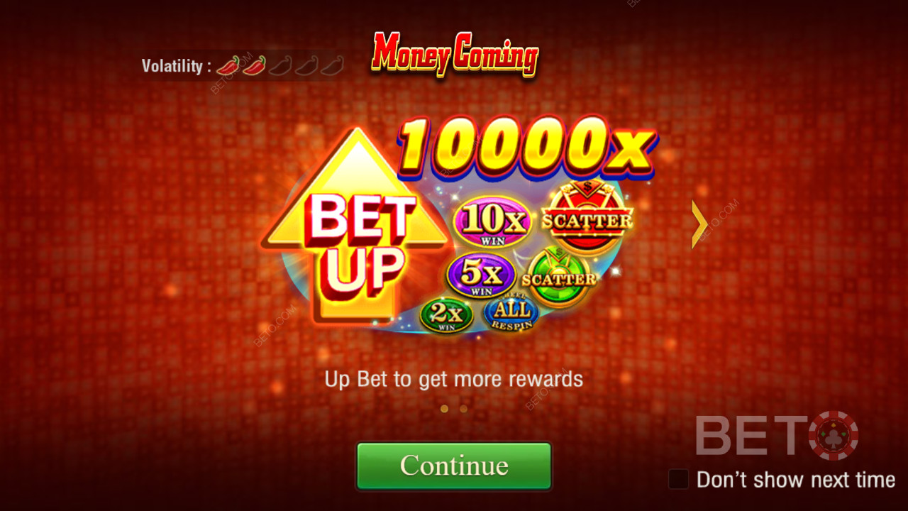 Виграйте в 10 000 разів більше ставки у відеослоті Money Coming!