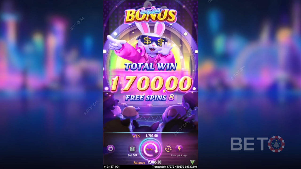 Особливості бонусів у Party Star від TaDa Gaming